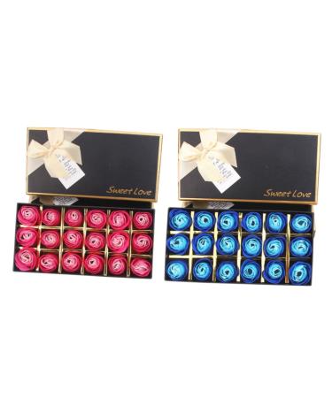 PLAFOPE 2boxes Creative Women+perfume Perfumes for Women Clipper Holders for Barbers Motherd Day Mothered Day Fragrance for Women Flower Soap Womens+perfume Box Rose