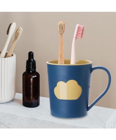 JISADER 6x Unbreakable Toothbrush Cups - Round Bathroom Set for Couples & Toddlers - Perfect Gift - Dark Color - Buy Online on SooperMarket.com