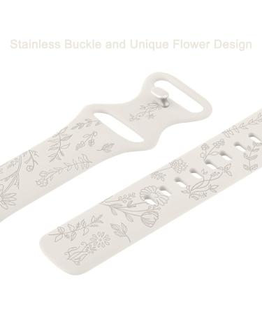Vancle Silicone Bracelet for Fitbit Versa 3 Versa 4 & Sense - Stylish Sports Replacement Strap for Men & Women (140mm-190mm) - Star Light Design - Buy Online on SooperMarket.com