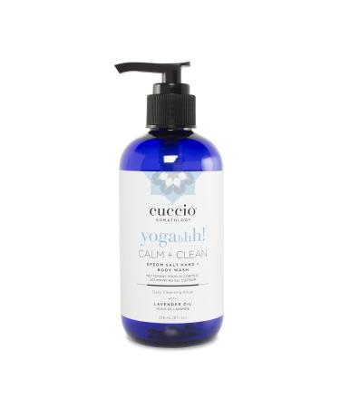 Cuccio Somatology Calm And Clean Epsom Salt Lavender Body Wash - Cleansing, Nourishing Wash And Soak For Pure, Deep, Relaxation - Relief For Sore Muscles - Chemical, Paraben And Dye Free - 8 Oz
