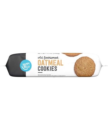 Amazon Brand - Happy Belly Old Fashioned Oatmeal Cookies 12oz | Delicious Snack for Anytime! - Buy Online on SooperMarket.com