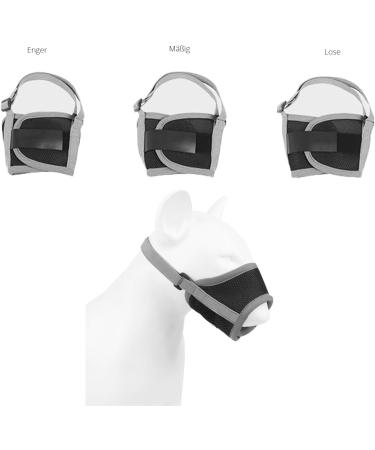 Adjustable Dog Muzzle for Small Medium & Large Dogs - Gray - Prevent Biting Barking & Chewing - Buy Online on SooperMarket.com