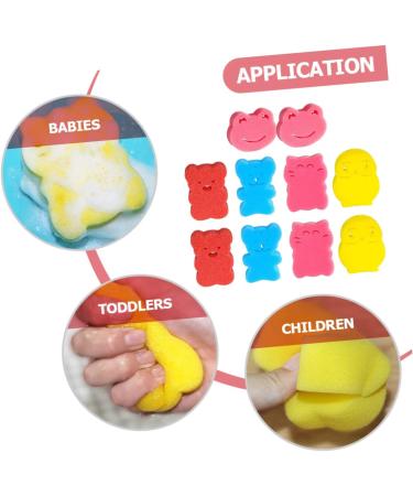 Angoily 10pcs Children's Bath Sponge Set - Soft Facial Scrubbers & Shower Loofahs for Babies & Kids | Eco-Friendly Cleaning Tools for Gentle Bath Time Care - Buy Online on SooperMarket.com