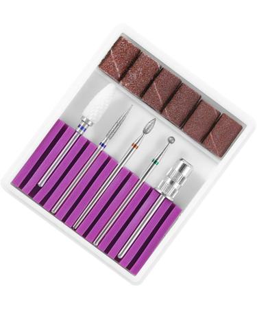 POPETPOP 3 Sets Nail Bits Nail Drill Tool Gel Polish Remover Drill Bit Manicure Drill Bits Cuticle Drill Bit Pedicure Bits Nail Polish Tools Nail Polish Accessories Purple Equipment Grid 6.5x5.5cmx3pcs Purplex3pcs - Buy Online on SooperMarket.com