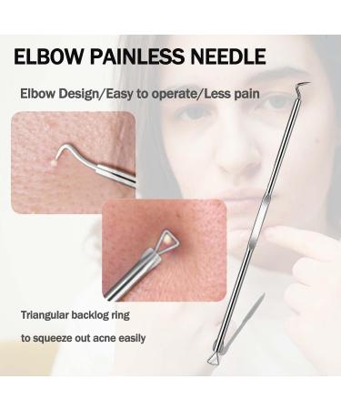 Pimple Popper Tool Kit - 15PCS Blackhead Remover & Extraction Tools for Estheticians - Buy Online on SooperMarket.com