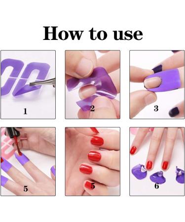 80pcs Nail Peel Off Tapes - Disposable Nail Polish Protector for Mess-Free Nail Art Painting - Buy Online on SooperMarket.com