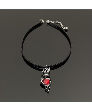 Oralgo Rabbit Patch Necklace - Adjustable Collarbone Chain Fashionable Halloween Jewelry for Women - Buy Online on SooperMarket.com