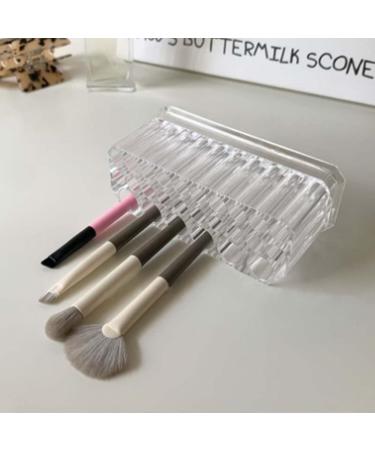 Topyond Clear Makeup Brush Holder Organizer 26 Slots Transparent Lip Liner Organizer Eyeliner Holder Organizer Eyebrow Pencil Organizer for Vanity Bathroom - Buy Online on SooperMarket.com