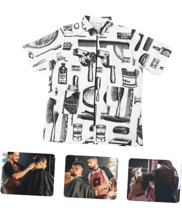 Mikinona Hair Cutting Technician in Hairdressing Overalls Vests for Women Men s Vest Womens Quilted Jacket Hairdresser Uniform Spa Robes Mens Overalls Short Sleeve Work Clothes White Fiber - Buy Online on SooperMarket.com