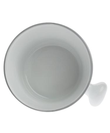 Fendrihan Porcelain Apothecary Shaving Mug - Hand-Painted Grey Rim - Buy Online on SooperMarket.com