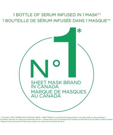 Garnier Moisture Bomb Purifying Sheet Mask with Hyaluronic Acid and Charcoal 6 Pack 6 x 28 g - Buy Online on SooperMarket.com