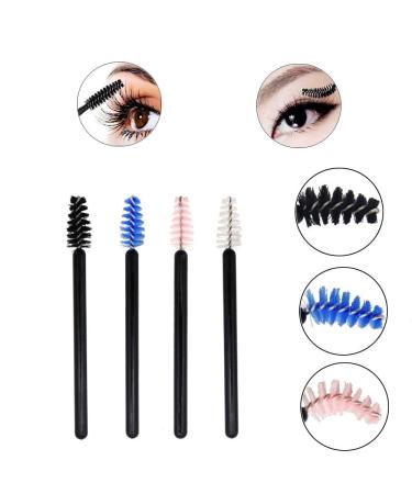 200 Pack Mini Disposable Mascara Wands for Eyelash Extensions and Brow Brush - Bulk Makeup Tool in 4 Colors - Buy Online on SooperMarket.com