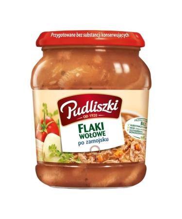 Pudliszki Filaki Zamojskie Beef Tripe in Tomato Sauce Ready Meal 500gr x 10 pack