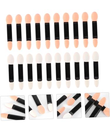PLAFOPE 20pcs Makeup Eyeshadow Brush Double Head Eyeshadow Brushes Eye Shadow Sponge Applicator - Buy Online on SooperMarket.com
