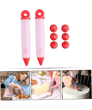 MAGICLULU 2 Sets Cojines Decorativos para Fondant Tools Ketchup Decorating Pens Jam Decorating Pens Cake Decorating Tools Silicone Decorating Pens Silica Gel Pastry Bags Food Grade - Buy Online on SooperMarket.com