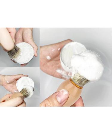 Premium 2-Part Men's Shaving Set - 60g Mint Fragrance Soap & Brush | Best Shaving Brush for A Smooth Shave - Buy Online on SooperMarket.com