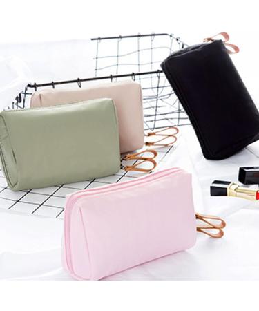 Buy Large Capacity Makeup Bag - Polyester Toiletry Bag with Smooth Zipper for Women & Girls - Travel & Home Storage in Black & Red - Buy Online on SooperMarket.com