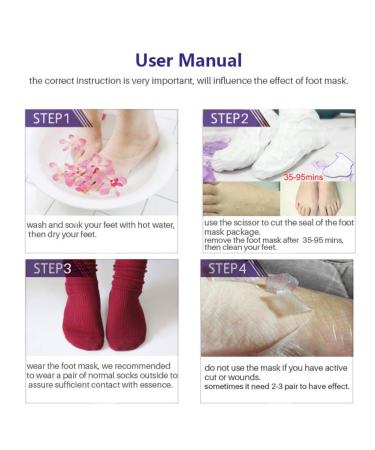 Onkessy Foot Peel Mask - Exfoliating Dead Skin Feet Repair Treatment - For Men and Women - Pedicure Spa - 1 Pair - Buy Online on SooperMarket.com