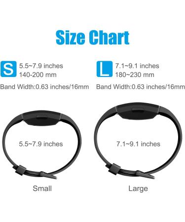Vancle 3 Pack Silicone Sport Replacement Bracelets for Fitbit Inspire HR Inspire & Inspire 2 - Black Marine Blue Gray - Buy Online on SooperMarket.com