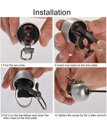 ROCKBROS Classic Bicycle Bell - Retro Vintage Hand Bell for Handlebar - 5 Color Options - Buy Online on SooperMarket.com