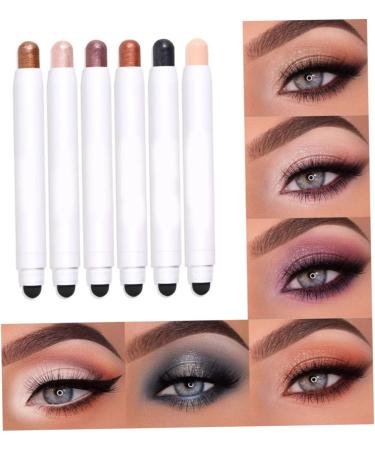Eyeshadow Stick Long Lasting Cream Eyeshadow Pencil Waterproof Eyeshadow Stick for Makeup Tool 6PCS Eyeshadow - Buy Online on SooperMarket.com