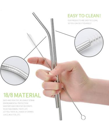 Travel Reusable Utensils Set - Stainless Steel Cutlery with Case, Chopsticks, Straw - Portable Flatware for Camping, 8 Piece Set - Silver - Buy Online on SooperMarket.com
