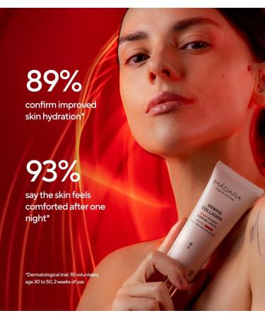 MADARA Organic Skin Care DERMA COLLAGEN Night Source Sleeping Cream Overnight Hydrating & Firming Cream with Peptides Algae & Hyaluronic Acid for Anti-Aging & Skin Renewal 70ml - Buy Online on SooperMarket.com
