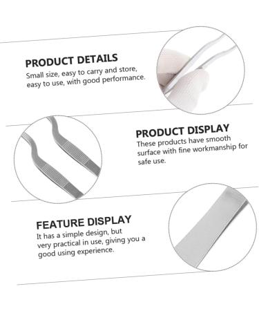 FOMIYES 8 Pcs Stainless Steel Tweezers Ear Cleaning Tools Plant Tools Ceramic Tweezers Cleaning Tools for Ear Cure Ear Tools Earwax Cleaning Tweezers Stainless Steel Ear Tools Silver 16X1.5X1.3CMx2pcs - Buy Online on SooperMarket.com