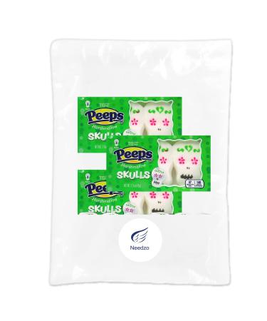 3 Packs Halloween Peeps Marshmallow Candy - Festive Sugar Skulls Party Favors for Baking DIY - 9 Pieces Per Pack - Buy Online on SooperMarket.com