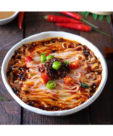 Alley noodles Lanzhou ramen noodles Sichuan chili and hemp noodles Chongqing noodles spicy substitute supper noodles Hot and Sour Rice Noodles (Mix and match 3 flavors 20 bag) - Buy Online on SooperMarket.com