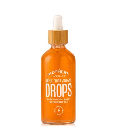 Mother's Natural Aid Apple Cider Vinegar - DROPS - TRAVEL SIZE -10 Year Aged Raw Apple Cider Vinegar with Live Mother - Superior Category Vinegar - Unpasteurised & Unfiltered - Limited Release (100ml) 100.00 ml (Pack of 1)
