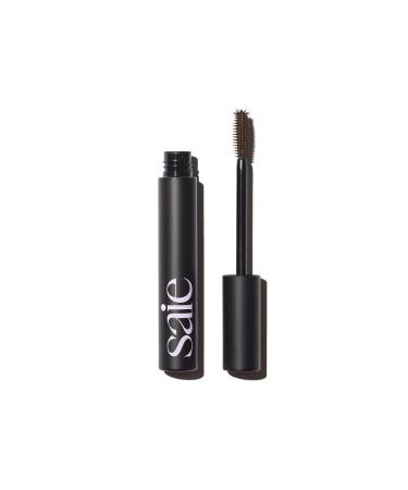 Saie Mascara 101 - Buildable Formula for Lengthening + Volumizing Lashes - Strengthening Mascara - Brown (0.31 oz)