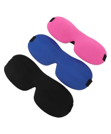 NOLITOY 3pcs 3D Sleep Mask Travel Eye Sleeping Eyeshade Sleep Blindfolds Eye Patches for Adults Blindfolds for Silk Eye Masks Blindfold Elastic Invisible Polyester Plate