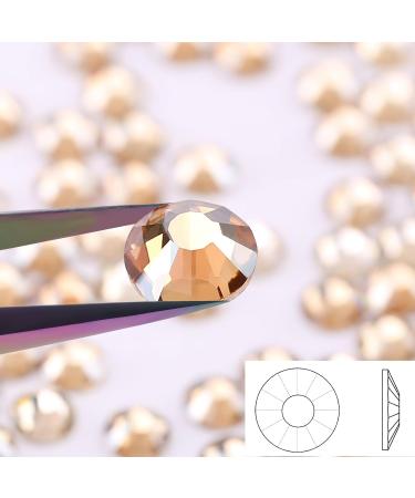 Yhmq 2160PCS Rhinestones & Nail Crystals - SS20 Gold Shadow (4.6mm & 4.8mm) for Stunning Nail Art - Buy Online on SooperMarket.com