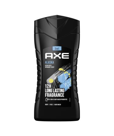 AX 3-in-1 shower gel & shampoo Alaska for long-lasting freshness and fragrance dermatologically tested 250 ml 1 piece mint fresh sandalwood fresh 250 ml (1 Pack)