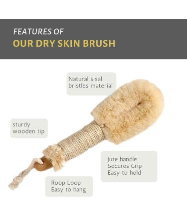 Spa Sisal Dry Skin Brush - 9 Premium Quality - All Natural Touch Me - Buy Online on SooperMarket.com