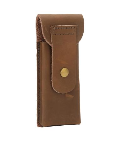 Natudeco Shaver Protective Case | Portable Cowhide Travel Bag for Shavers | Durable Old Fashioned Shaver Cover - Buy Online on SooperMarket.com
