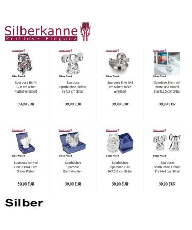 Premium Silver Jug Children's Rattles with Bite Ring - 7cm Noble Silver-Plated Gift Packaging - Buy Online on SooperMarket.com