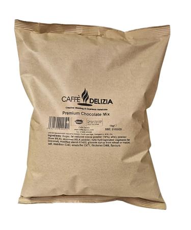 Caffe Delizia Premium Hot Chocolate 14% Cocoa - 1x1kg perfect for inside a machine or straight out of the packet
