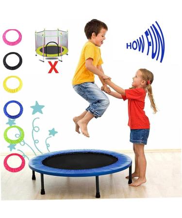 Eaarliyam 54 Inch Round Trampoline Spring Cover Pad - Blue Mini Fitness Skirt Replacement - Buy Online on SooperMarket.com
