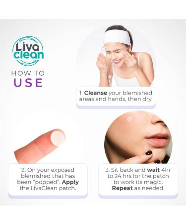 Livaclean (120 Count 3 Pack) Mixed bundle of Regular (48) Salicylic Acid (36) and T.Tree (36) Hydrocolloid Patches + 10 Count Large Square Patches 130 Count Mixed Pack - Buy Online on SooperMarket.com