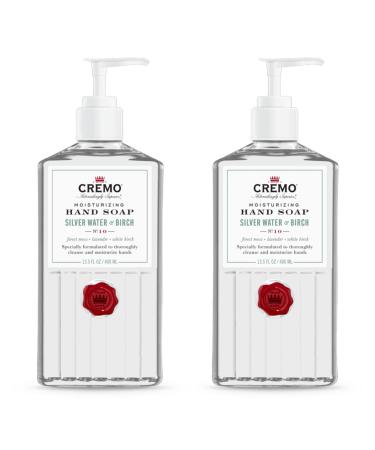 Cremo Silver Water & Birch Hand Soap,Thoroughly Cleanse Dirt & Oil, 13.5 Oz (2-Pack) Silver Water & Birch 13.5 Fl Oz (Pack of 2)