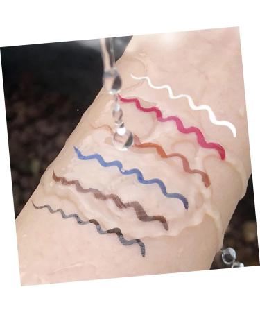 PLAFOPE 6pcs Liquid Eyeliner Pen Ultra-fine Felt-tip Eyeliner White Liquid Eyeliner Pink Eyeliner Abs - Buy Online on SooperMarket.com