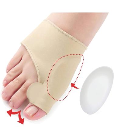 Weikeya Bunion Splint - Silicone Big Toe Straightener with Anti-Slip Strip for Pain Relief | Moderate Elasticity & Durable Nylon - Buy Online on SooperMarket.com