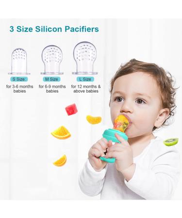 Xiaoxin Baby Food Feeder Pacifier Tooth Relief for Toddlers | S/M/L Silicone Tissue | 2-Pack for Easy International Shipping - Buy Online on SooperMarket.com