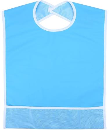 Adult Bibs Waterproof Adult Elder Mealtime Bib Clothes Clothing Protector Dining Aid a Perfect Item for the Adult and the Elder Who Lack Ability to Have Meal Reusable(Sky blue) - Buy Online on SooperMarket.com