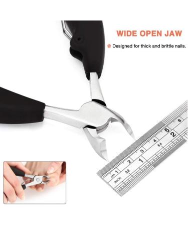 INSGB - Nail Clippers Manicure Set for Thick or Ingrown Toenails Baby Nail Clippers Nail Cutter Toe Nail Clippers for Thick Nails Pedicure Sets for Feet Nail Kit (Half Moon Blades - Buy Online on SooperMarket.com