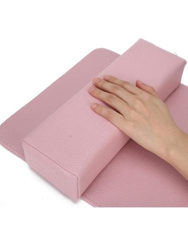 Soft Hand Pillow - Nail Art Manicure Tool Armrest Holder Mat - Pink Cushion to Reduce Hand Pressure - Perfect for Salon & Home Use - Buy Online on SooperMarket.com