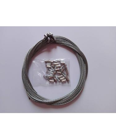 BlueSunshine 10 Pcs 1.8m Bike Shifter/Brake Cable Set with Alloy Cap End Tips - 10 Pack - Buy Online on SooperMarket.com
