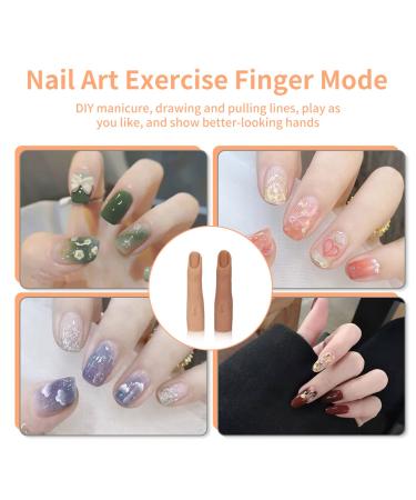 Silicone Nail Training Fingers Set for Perfect Acrylic Nails - 3 Pieces - Buy Online on SooperMarket.com